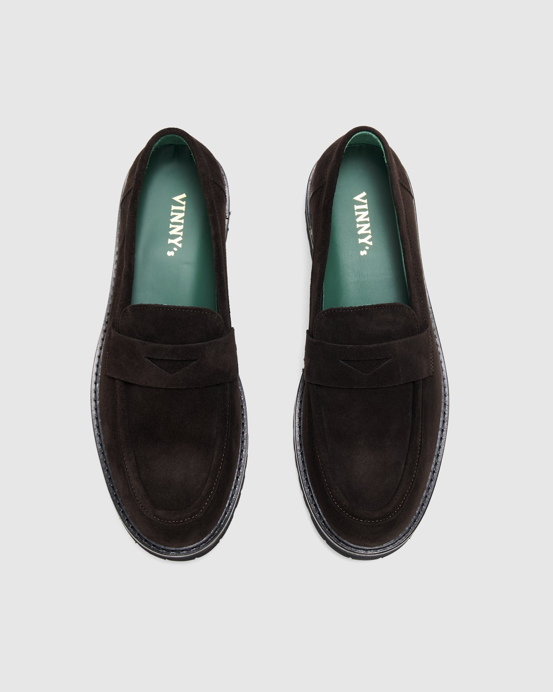 Vinnys Richie Penny Loafer Dark Brown Homme Essentials
