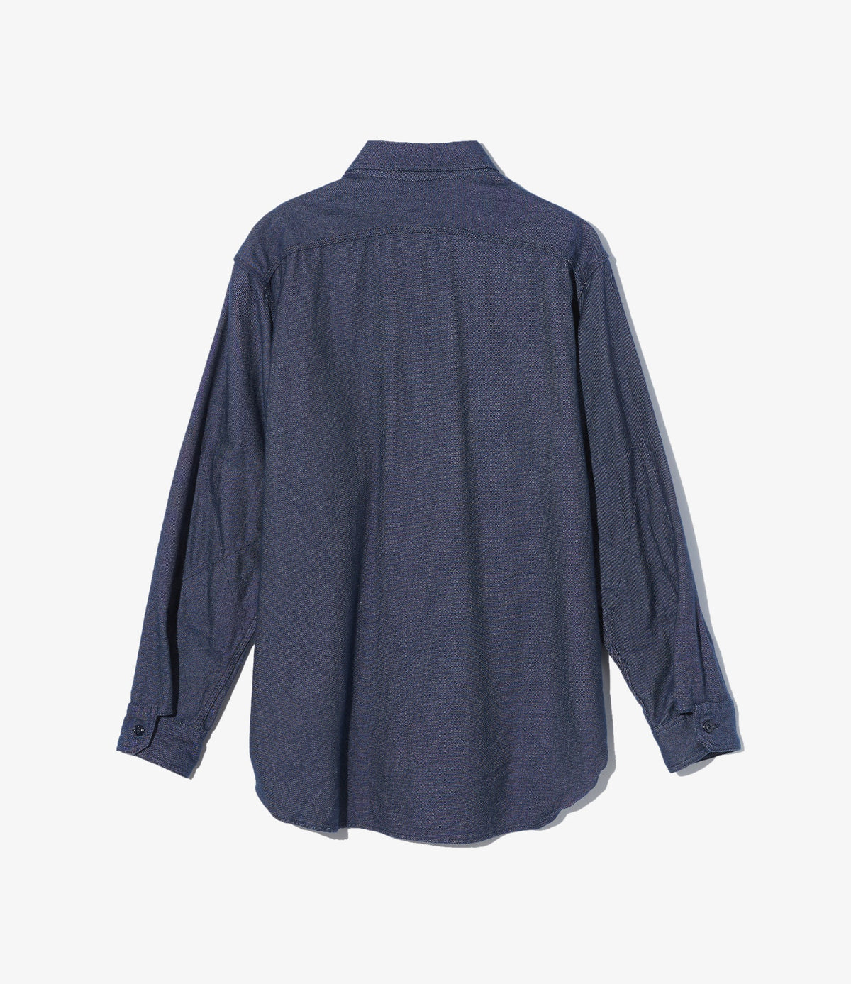 Workshirt in Indigo Cotton Denim Flannel