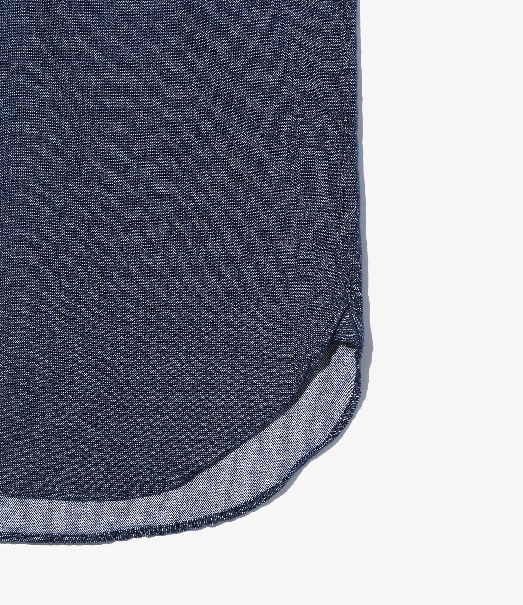 Workshirt in Indigo Cotton Denim Flannel
