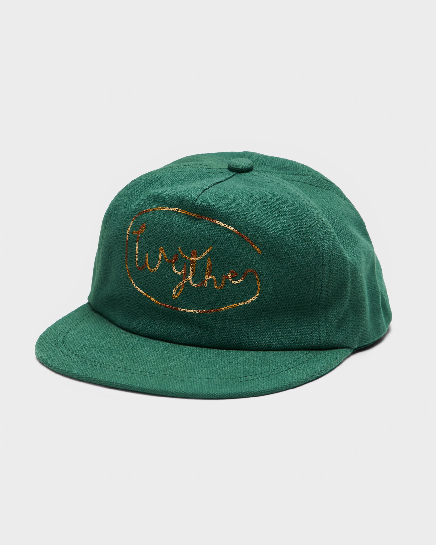 Wythe Chainstitch Ranch Hat in Green Homme Essentials