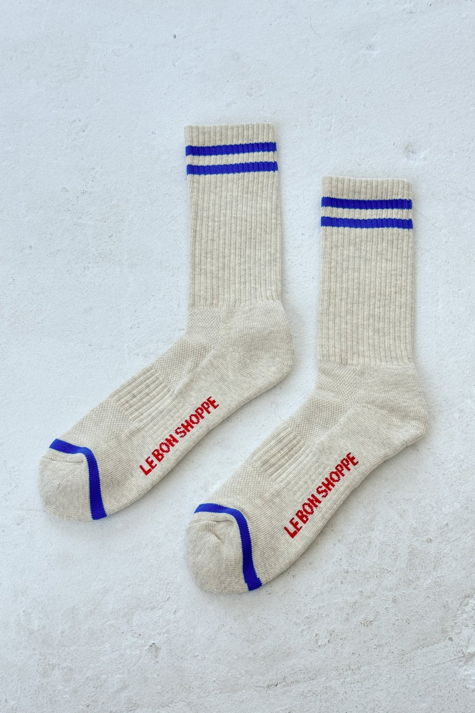 Extended Boyfriend Socks in Ice