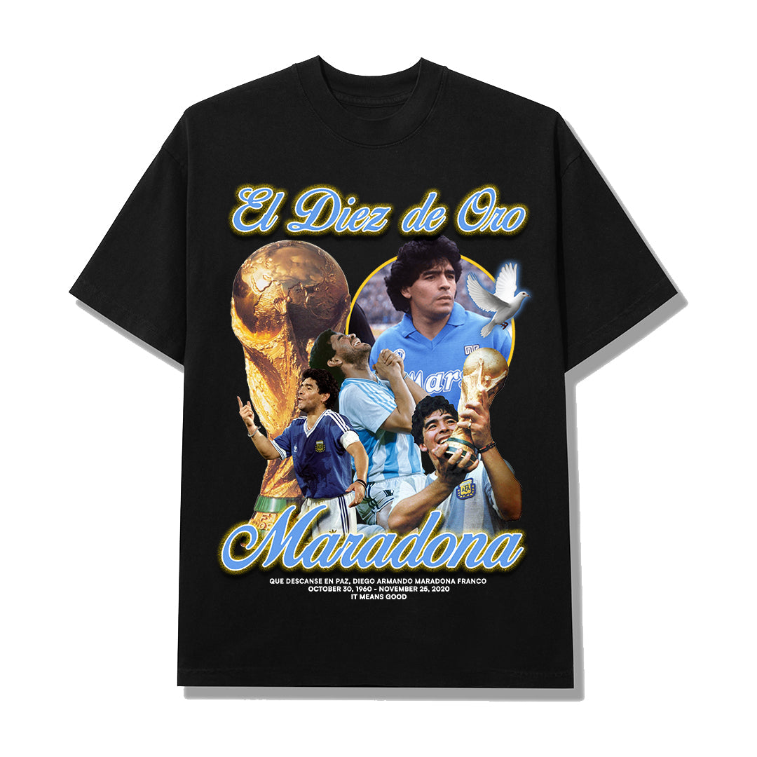 Diego Maradonna Tee in Black