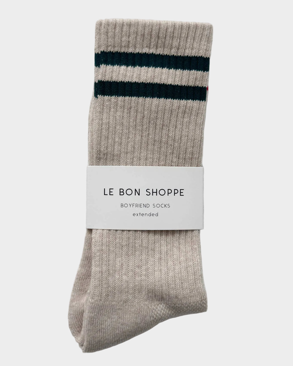 Extended Boyfriend Socks in Oatmeal