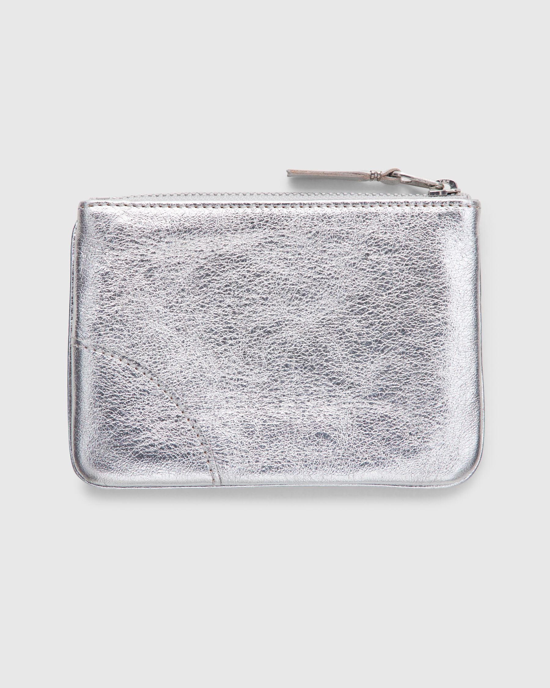 Zip Pouch in Silver