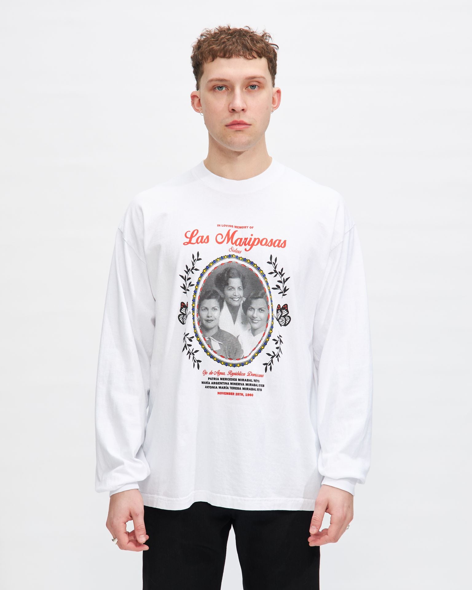 Maribel Sisters Longsleeve Tee in White