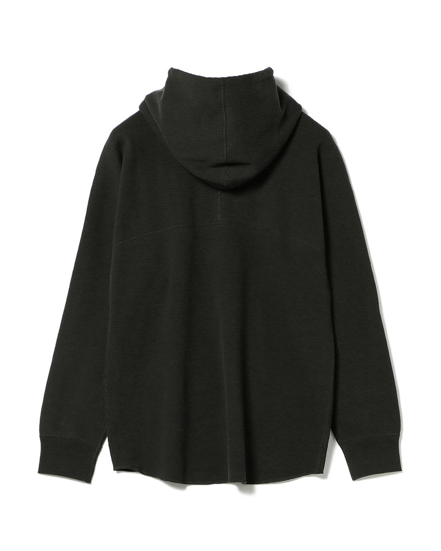 Louis Thermal Hoodie in Sumi Black