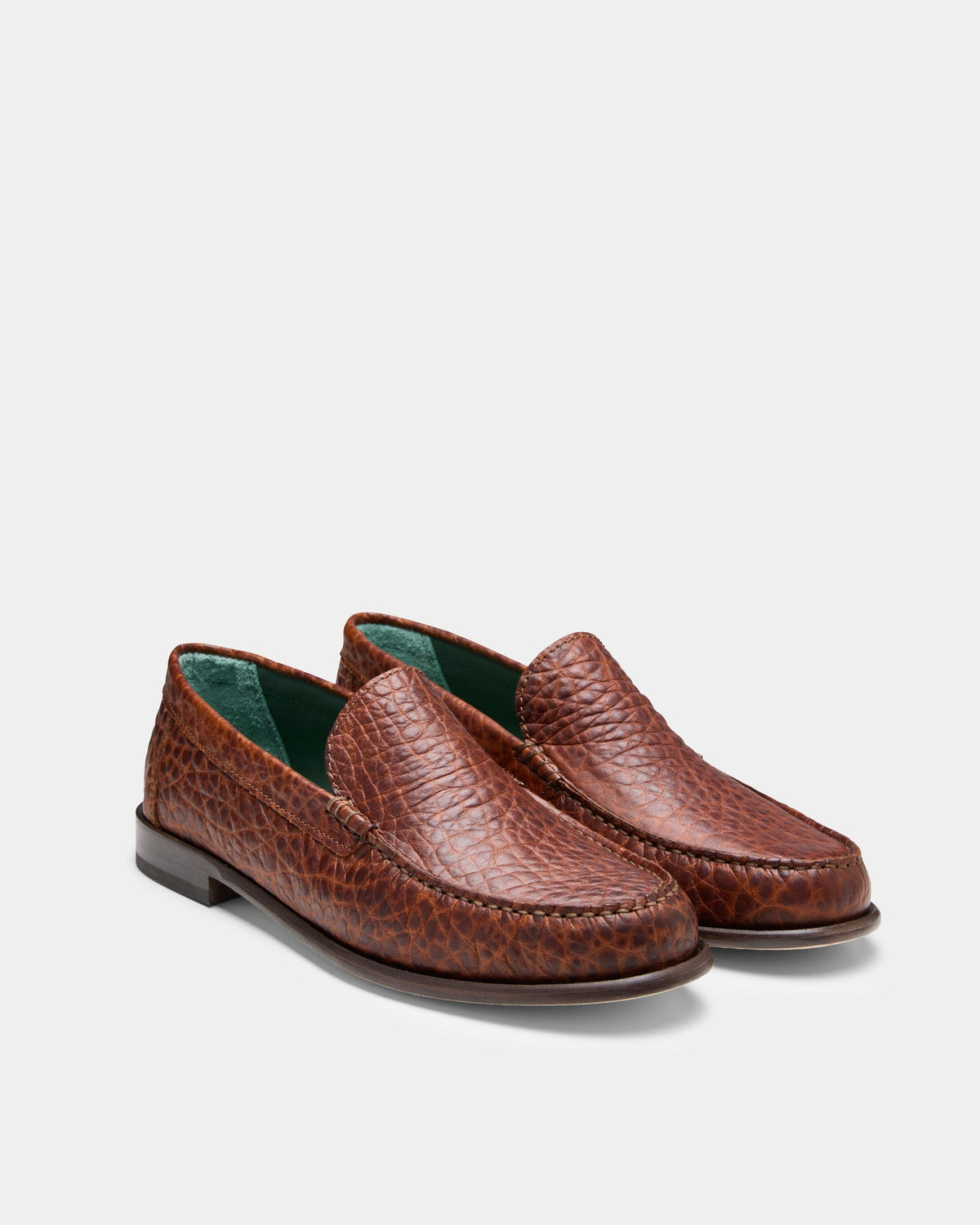 Martel Loafer in Caramel Brown Croco