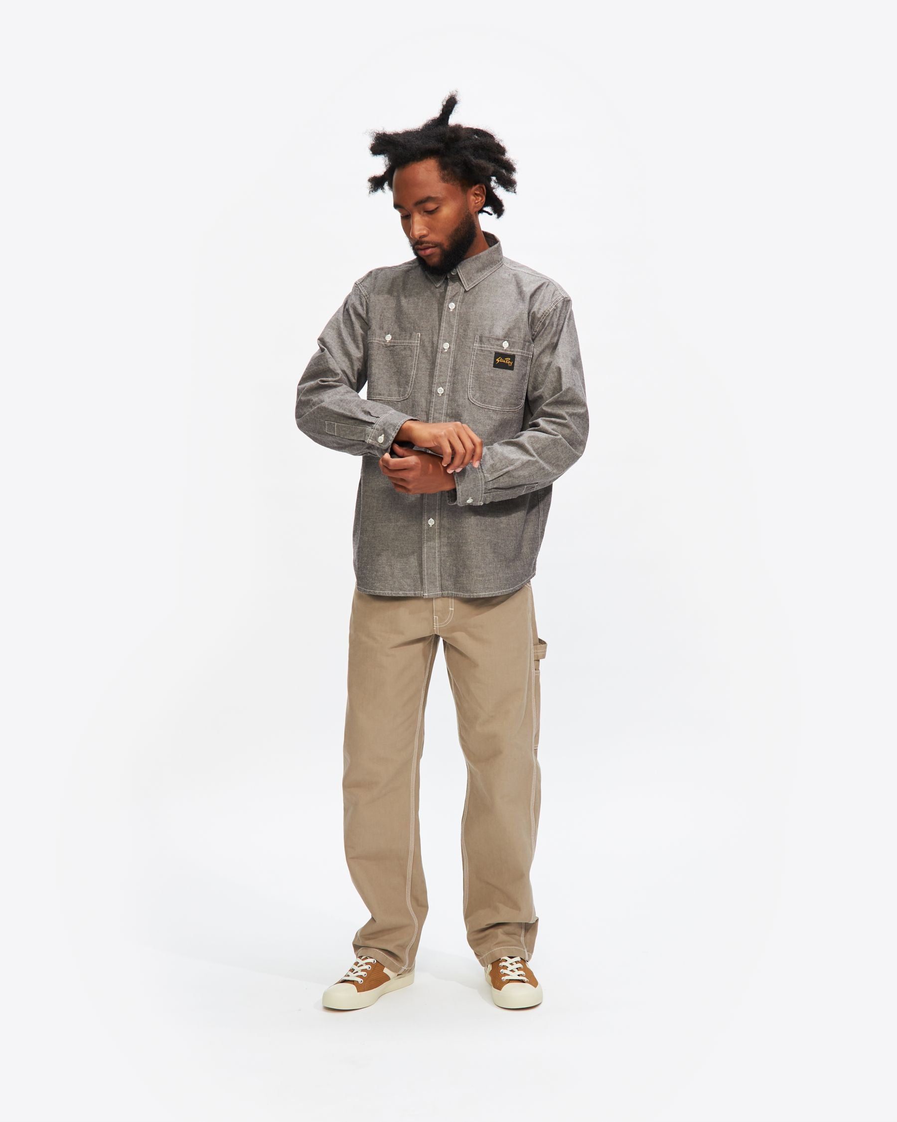 Chambray Shirt in Black