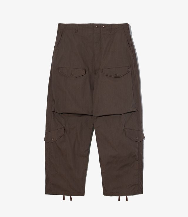 AF Overpant in DK. Brown Heavyweight Cotton Ripstop