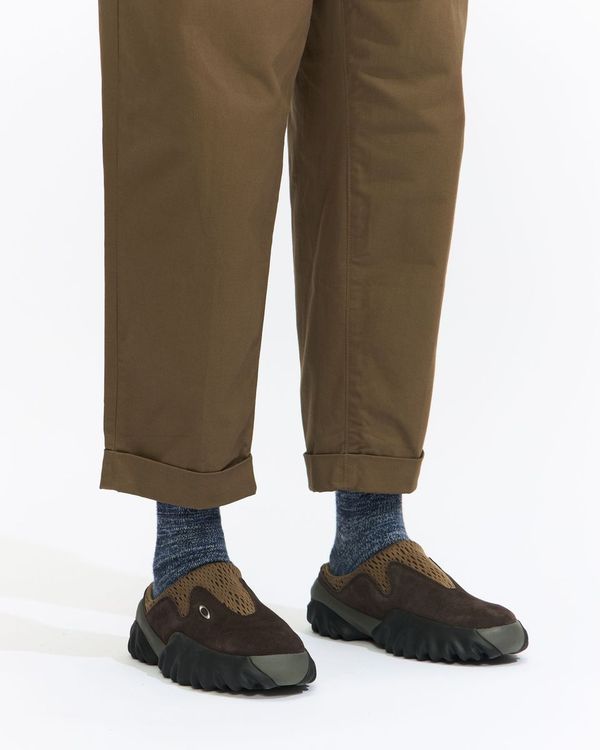 2 Pleat Twill Pant in Olive