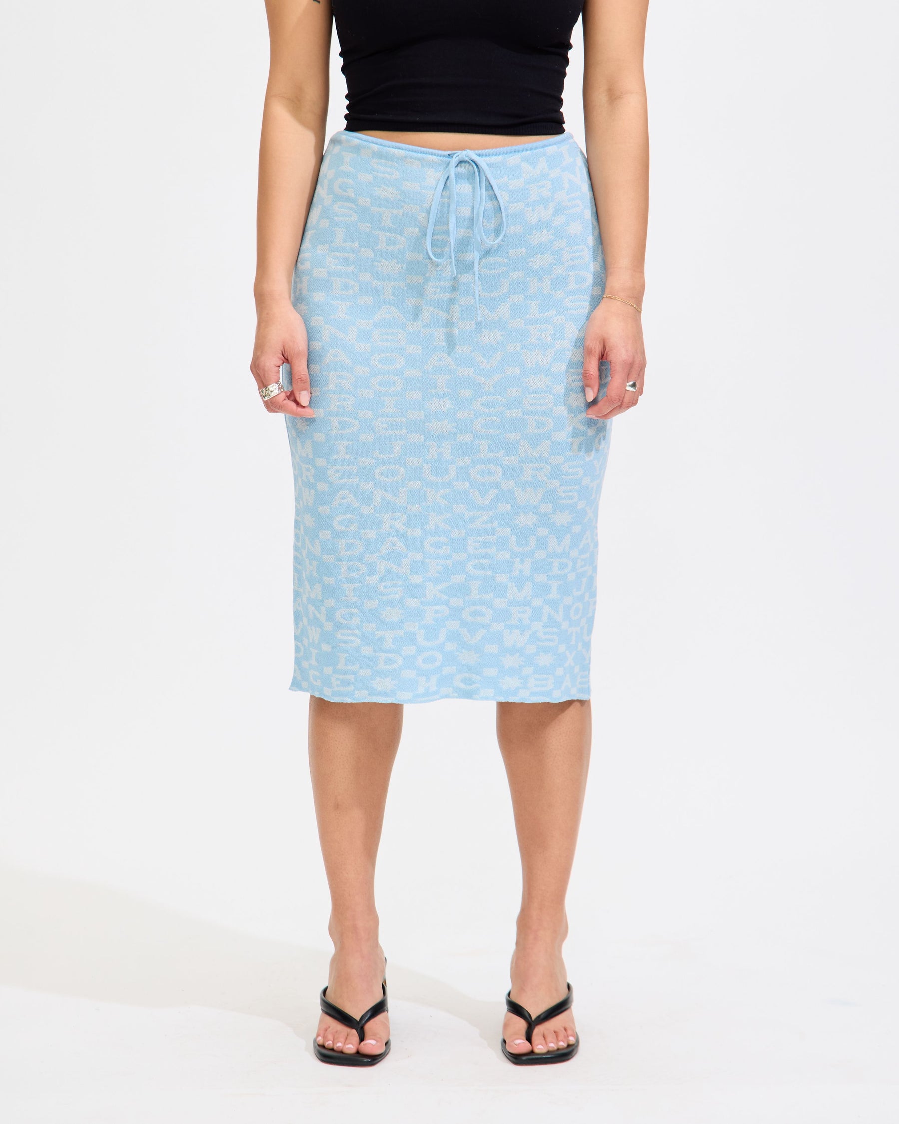 Alphabite Skirt in Blue