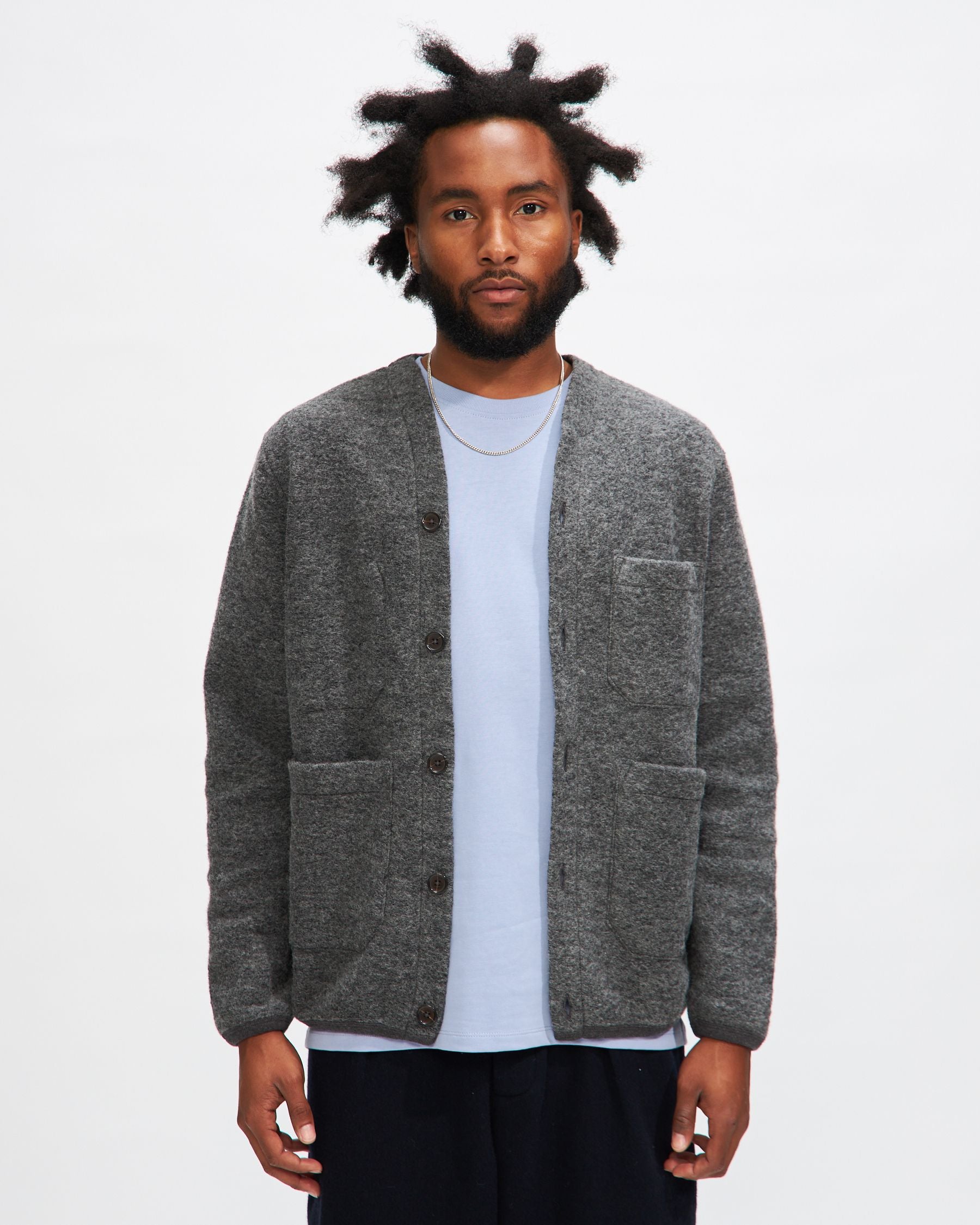 Cardigan in Grey Marl