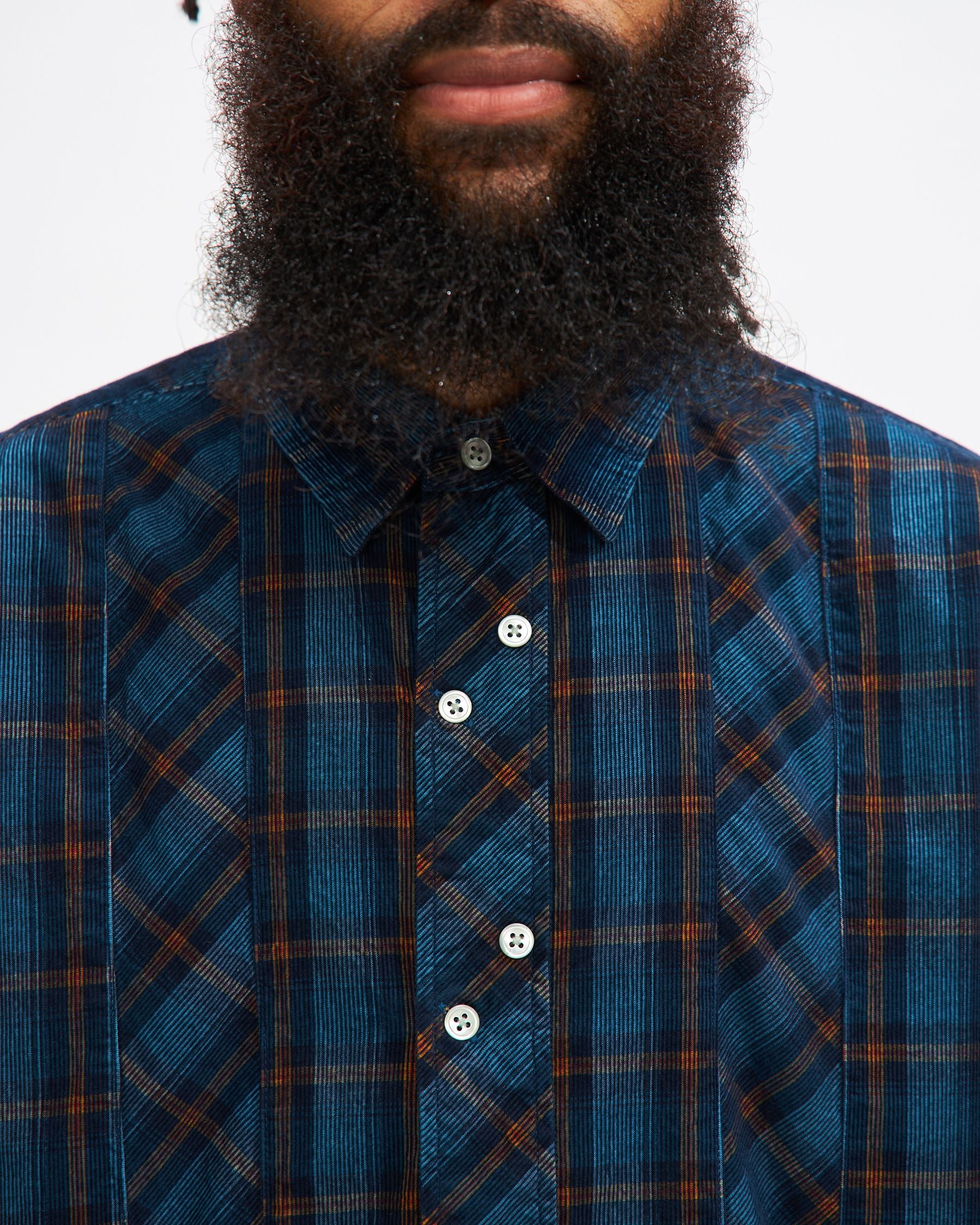 Don Fisherman Corduroy Shirt in Blue