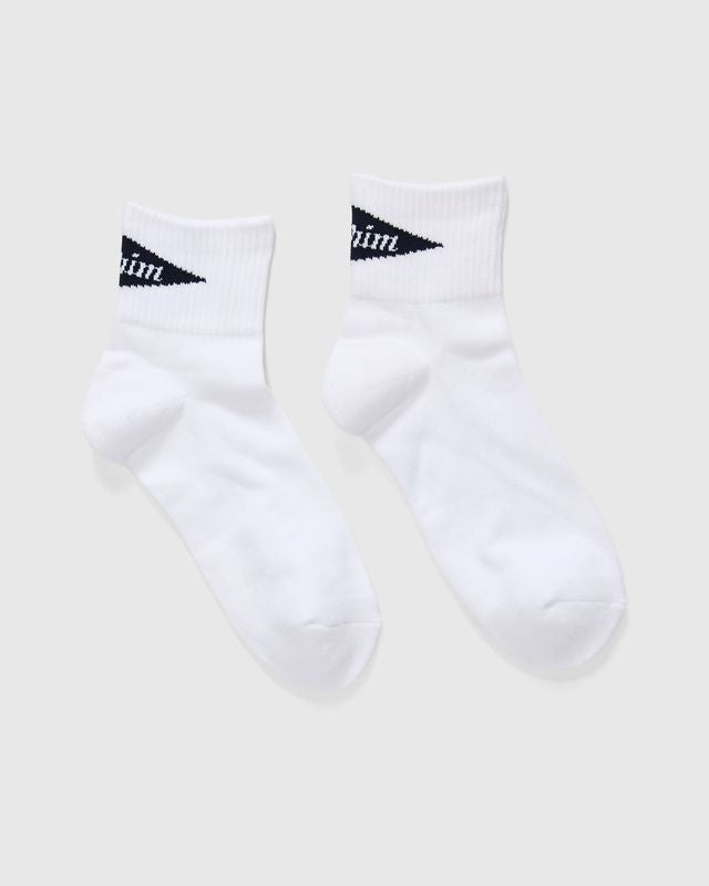 Pennant 3/4 Socks in White