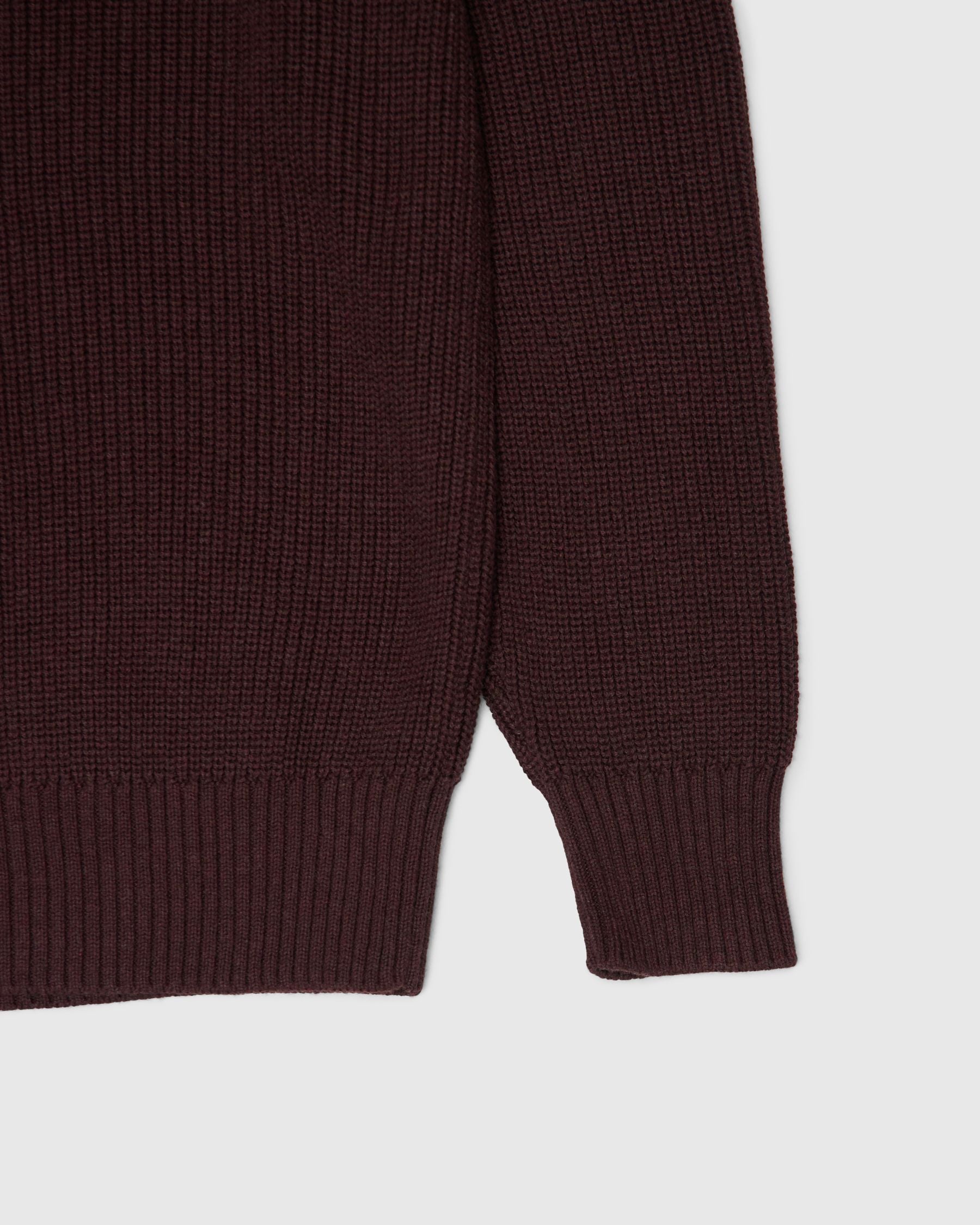 Crewneck Sweater in Burgundy