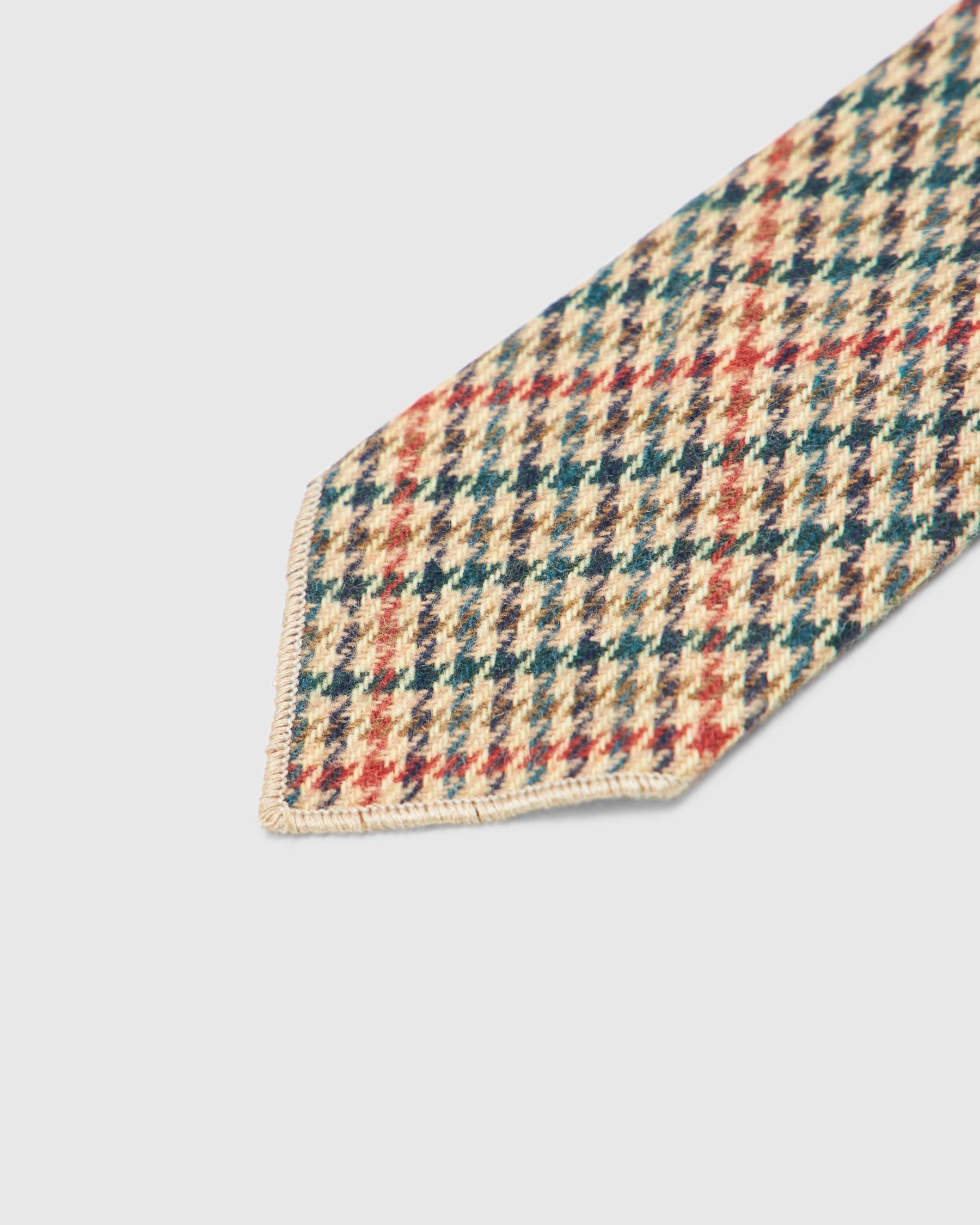 Neck Tie in Khaki Acrylic Wool Gunclub
