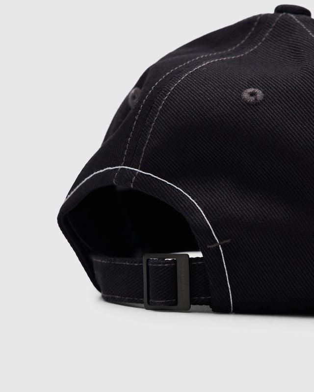 Cotton Twill Cap in Black