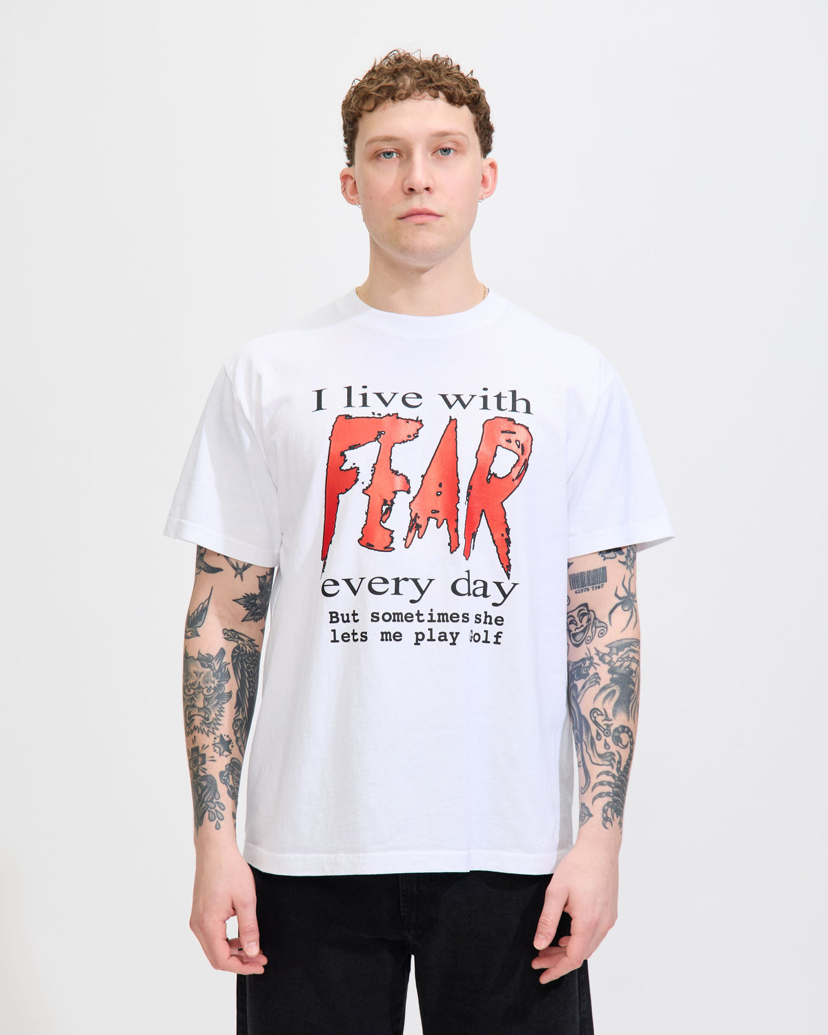 Fear T-Shirt in White
