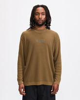 Logo Patch Sweater in Olive