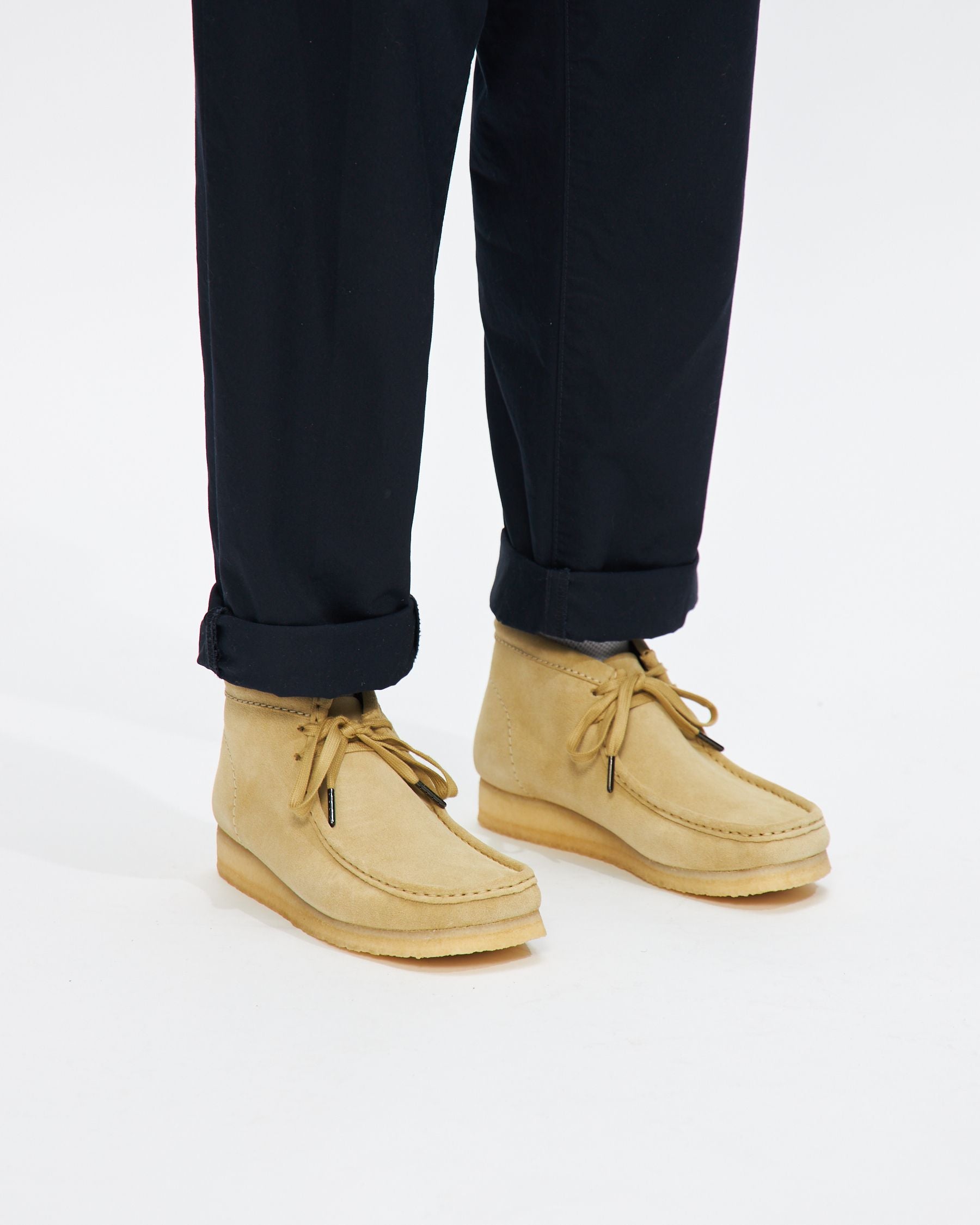 Wallabee Boot in Maple Suede