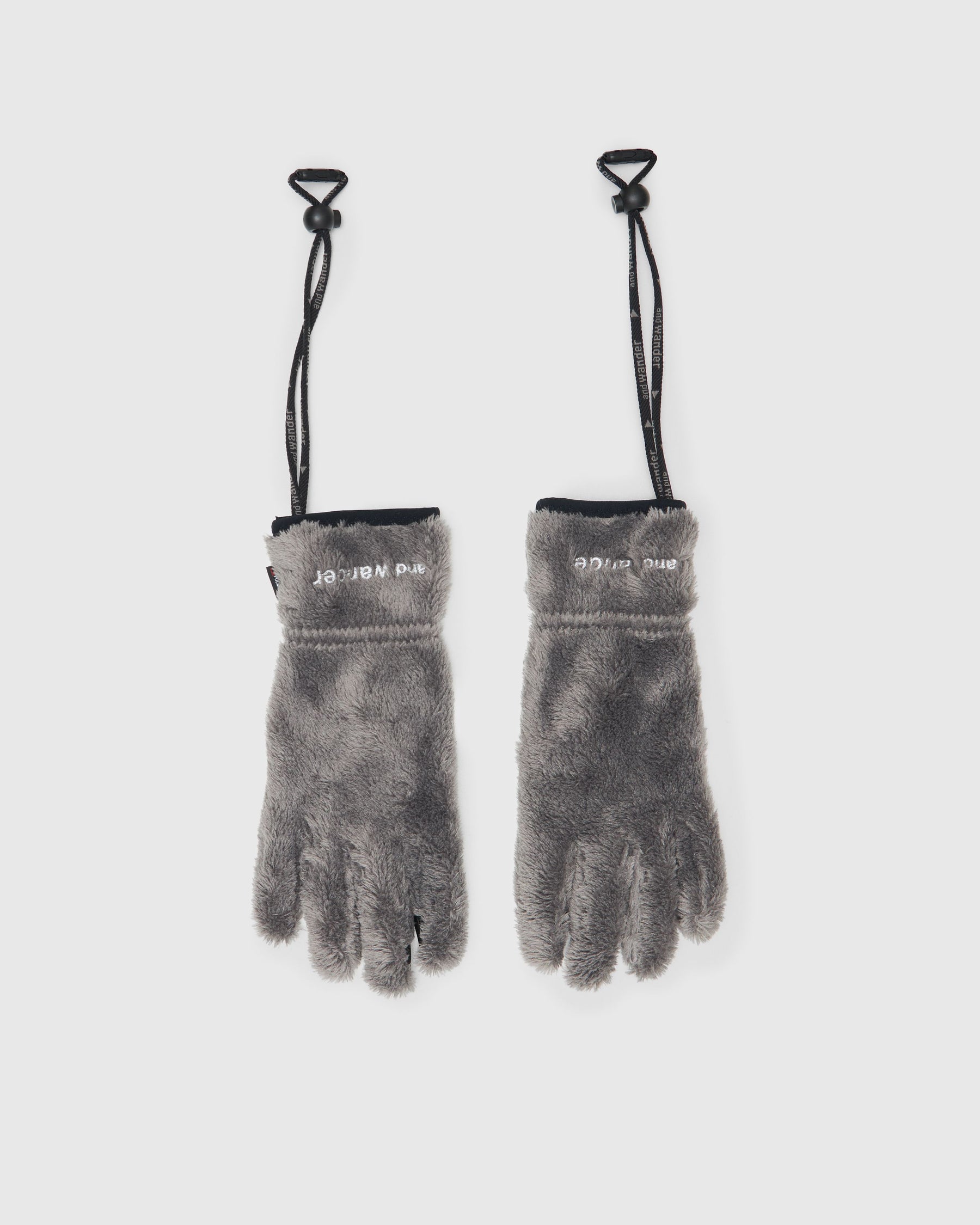 High Loft Fleece Gloves in Dark Grey