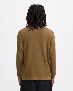 Logo Patch Sweater in Olive