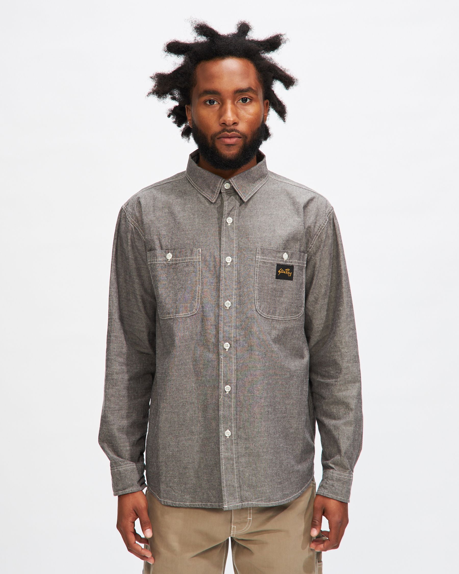 Chambray Shirt in Black
