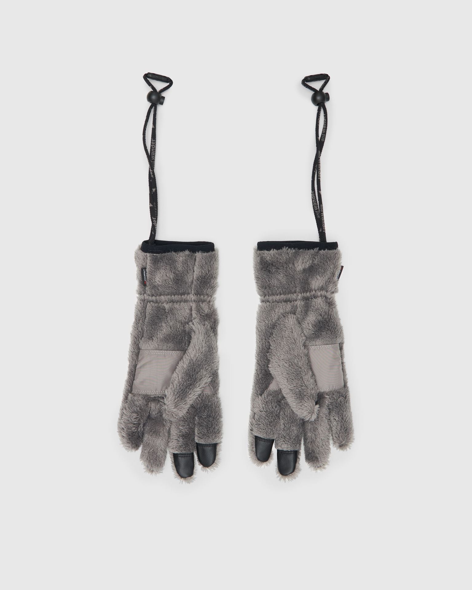 High Loft Fleece Gloves in Dark Grey
