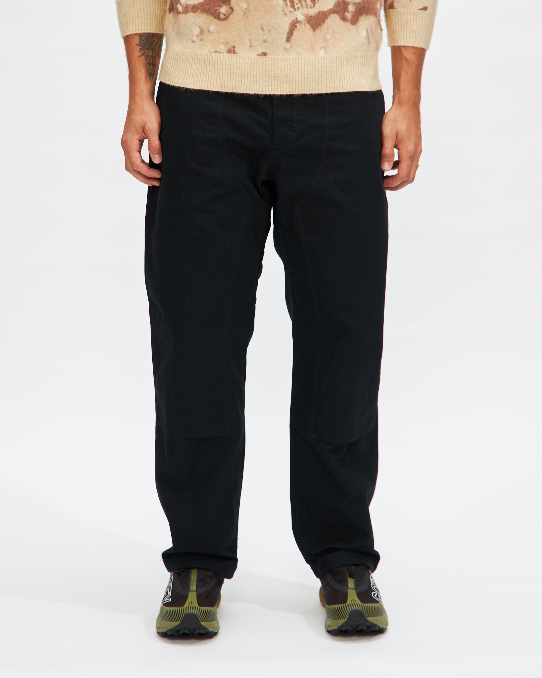 Climbing Pant in Black Heavyweight Cotton Ripstop