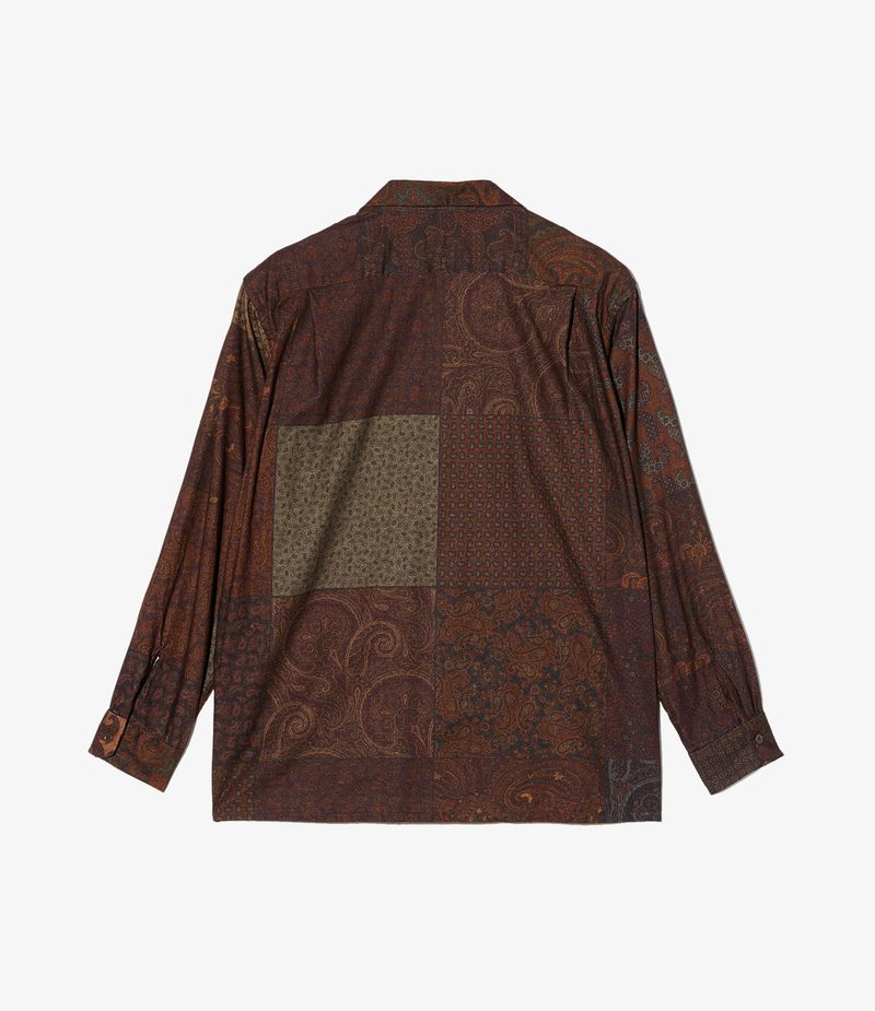 Classic Shirt in Dark Brown Paisley PW Print