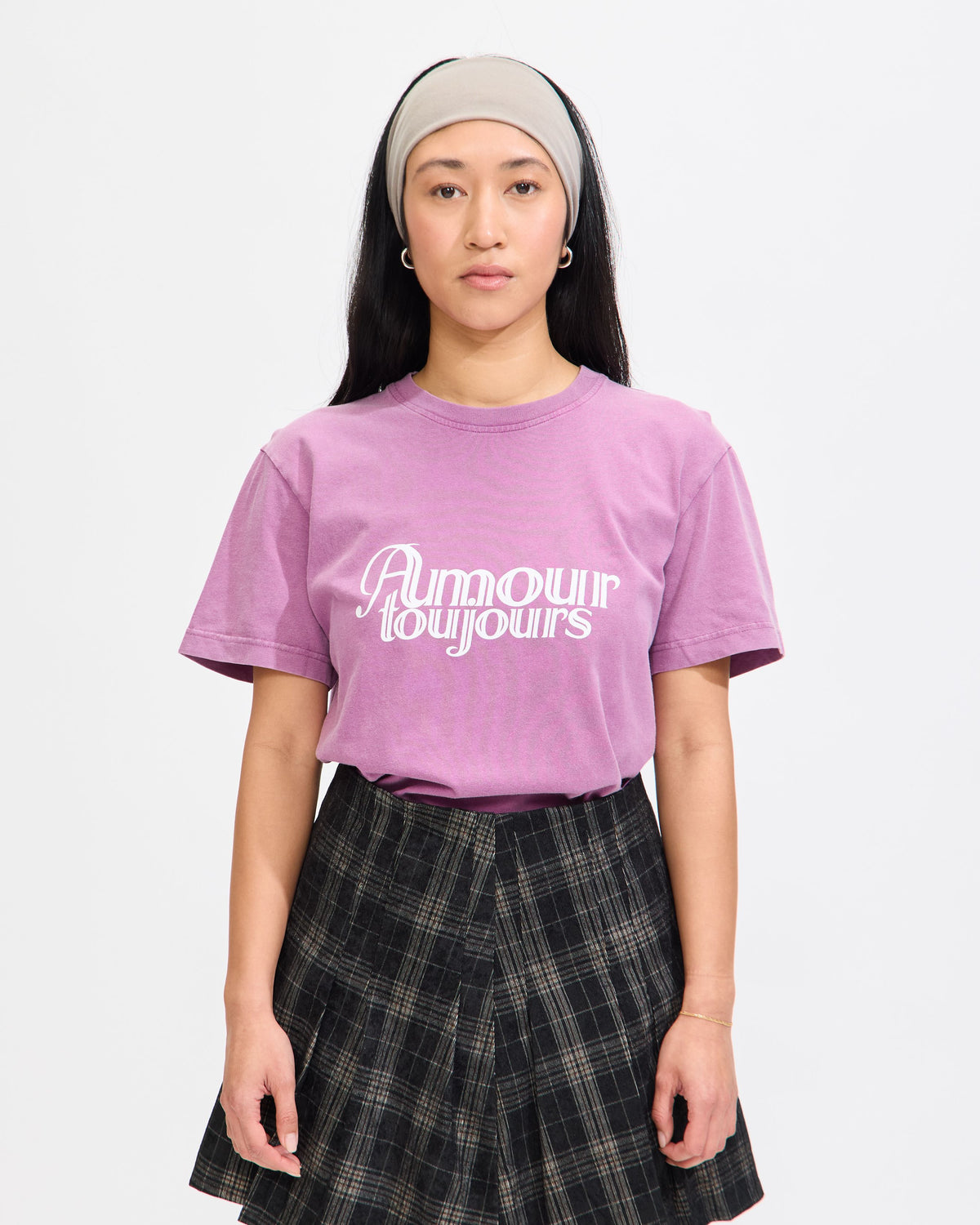 Amour Toujours Tee in Purple
