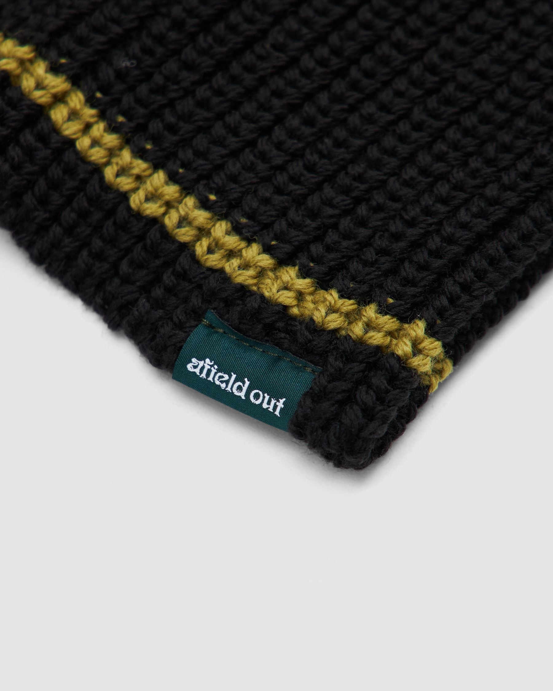 Striped Balaclava in Black/Green