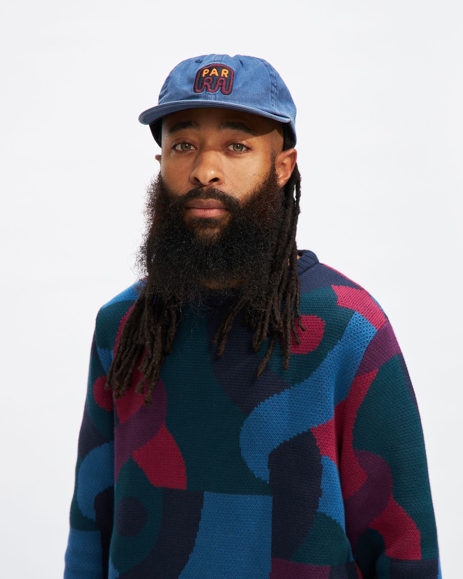 Knotted Knitted Pullover in Multi