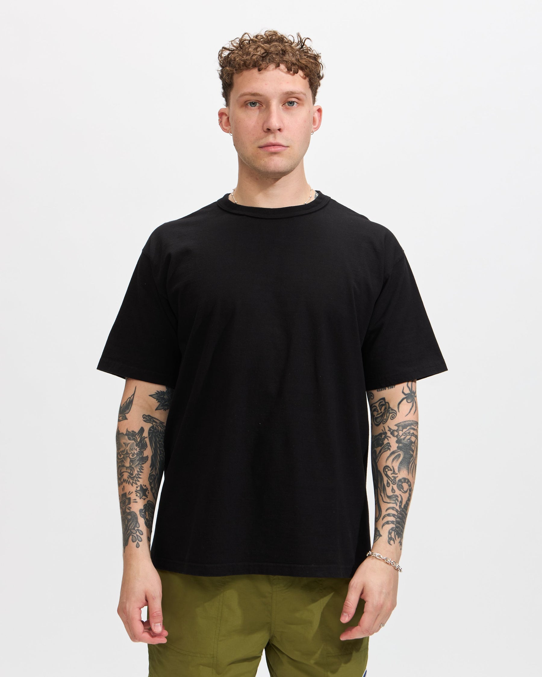 Makaha SS T-Shirt 300 GSM Japanese Jersey in Anthracite