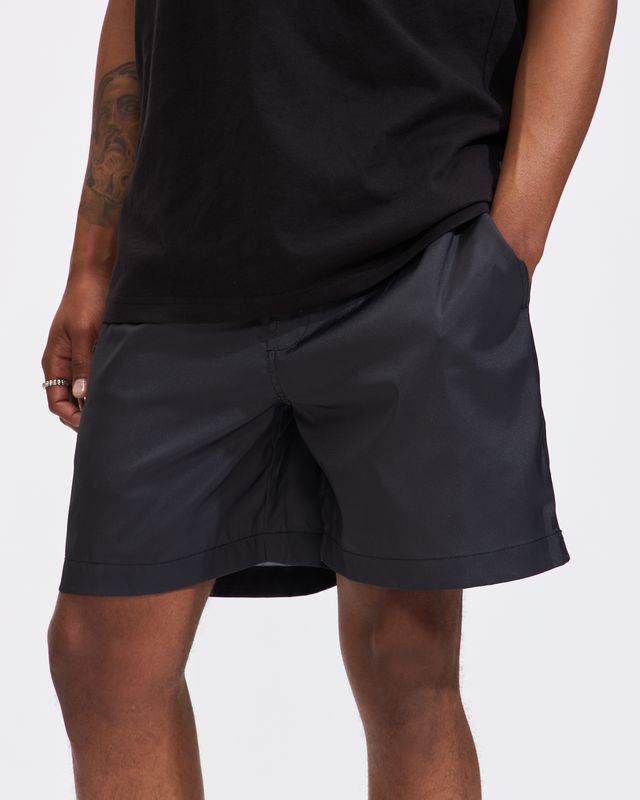 1274 Bamboo Tiger Swim Shorts in Black