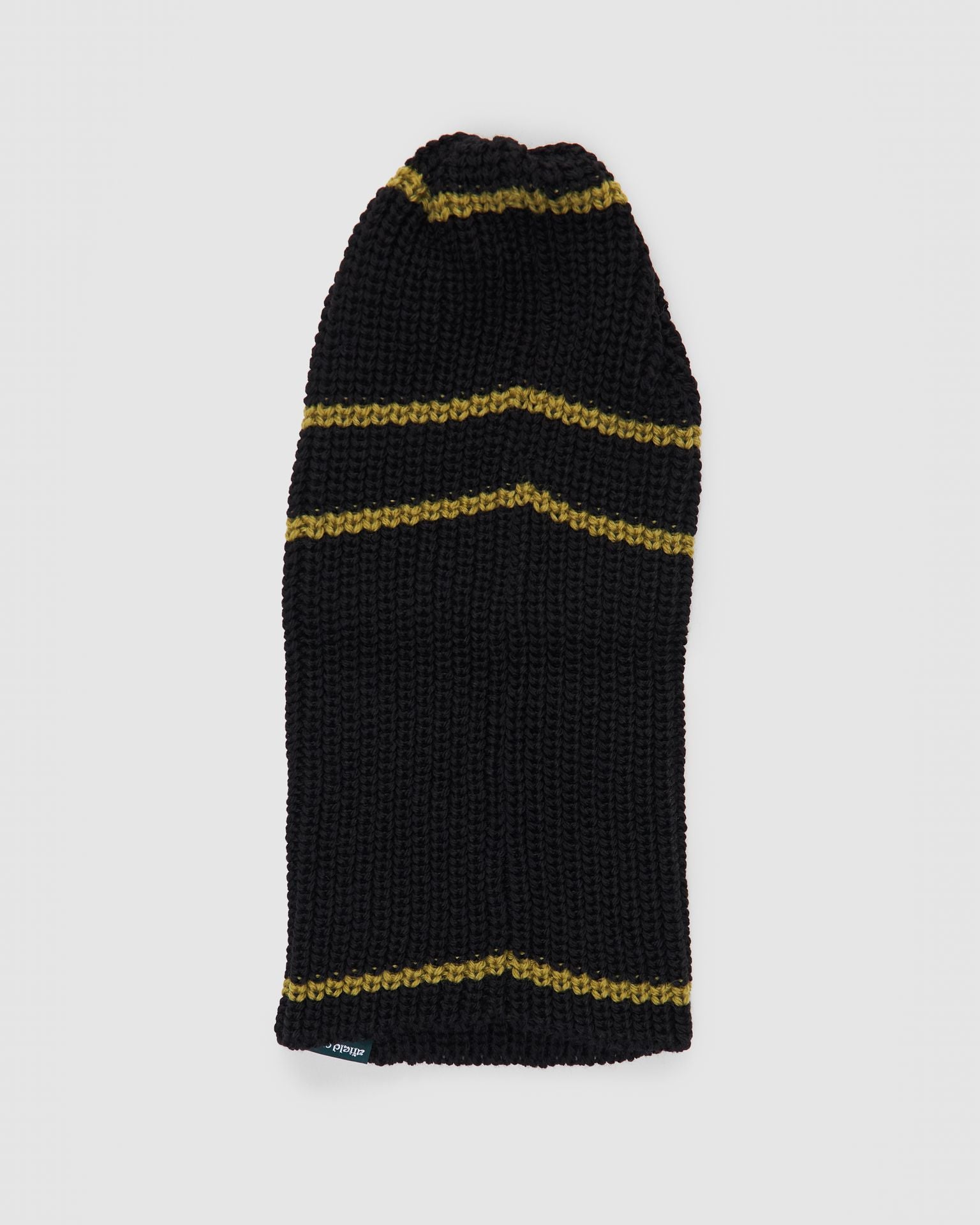 Striped Balaclava in Black/Green