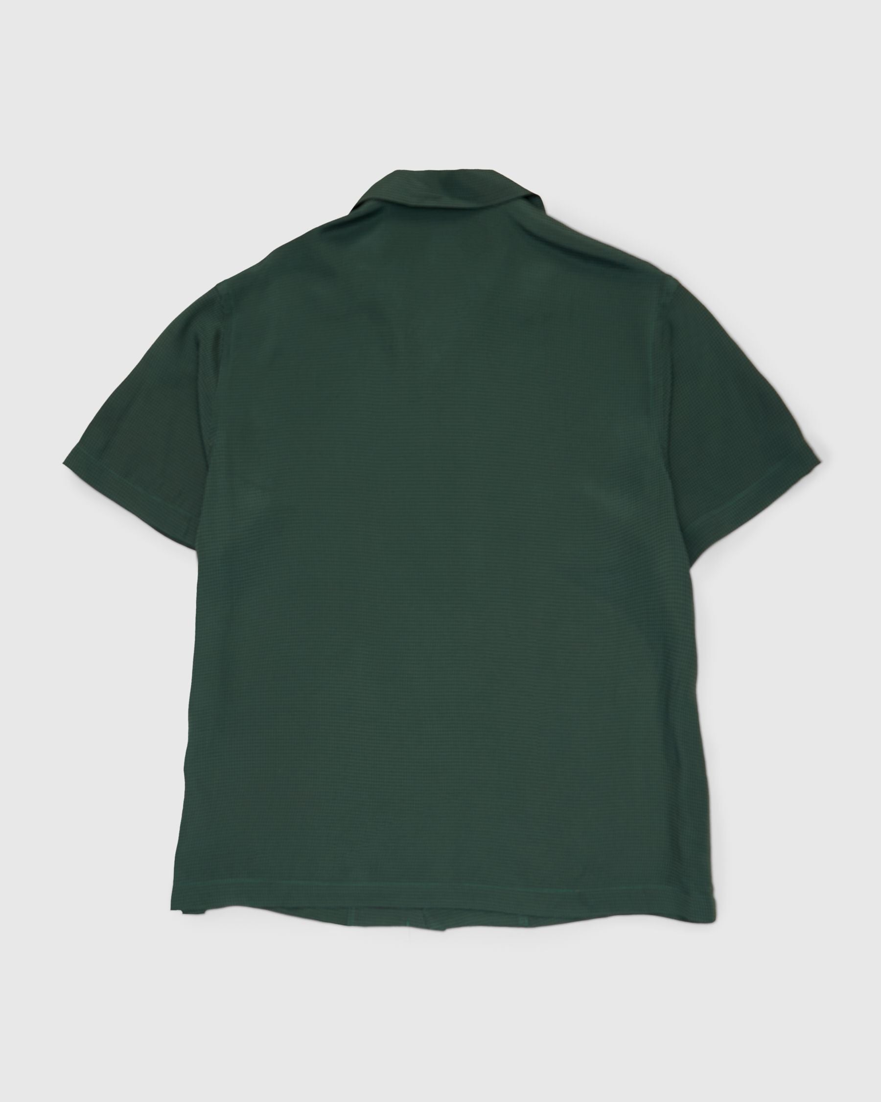 York Mini Houndstooth Short Sleeve Shirt in Gulf Coast