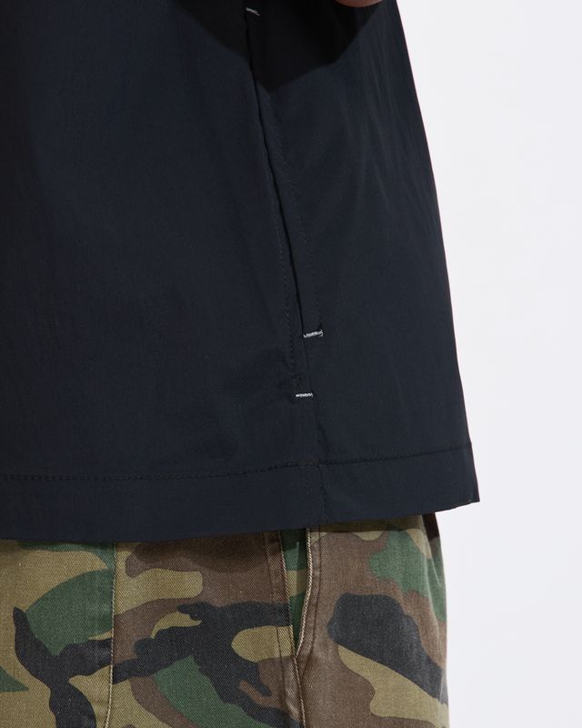 UV Cut Stretch Short Sleeve Shirt in Black