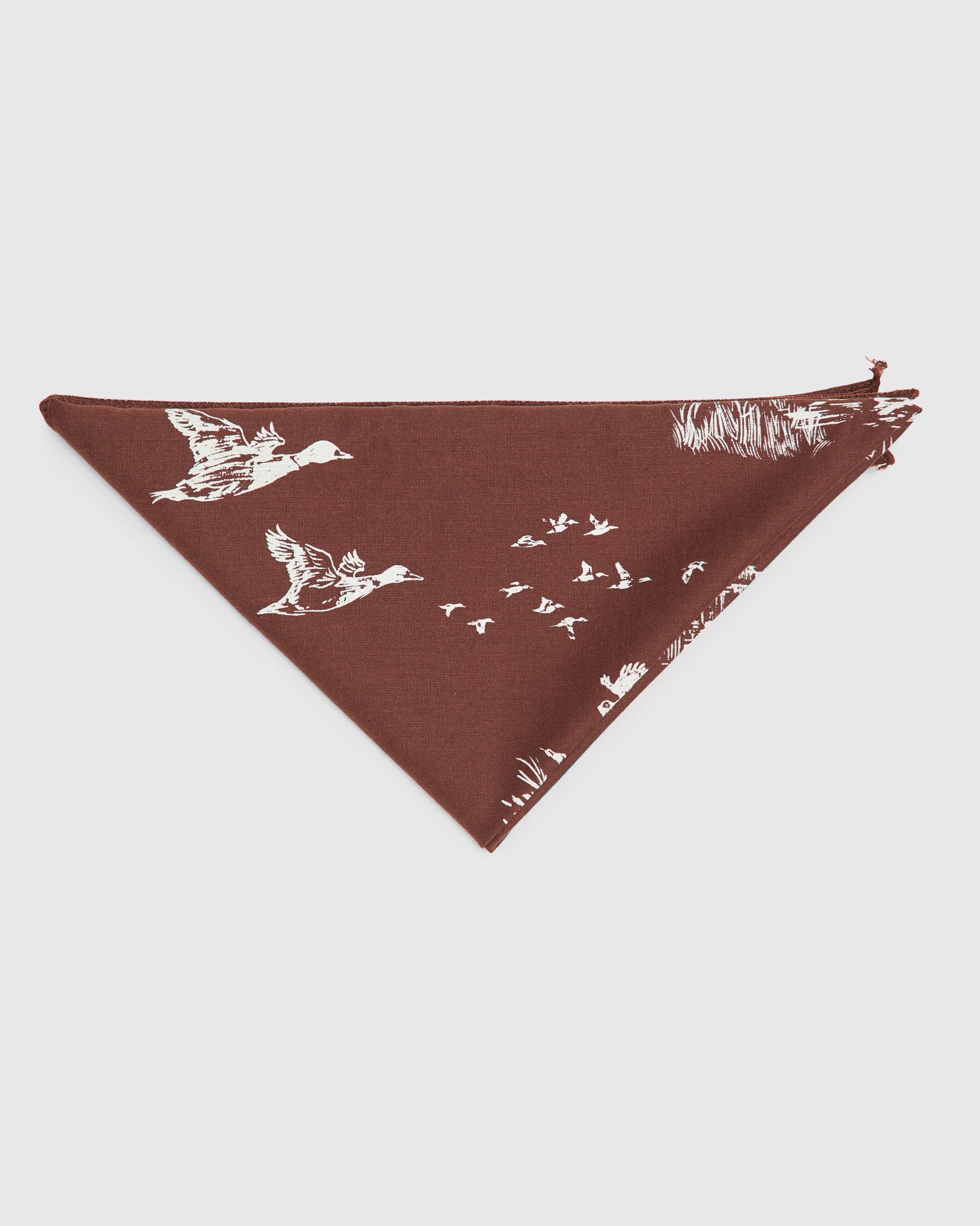 Printed Bandana in Brown Hunting