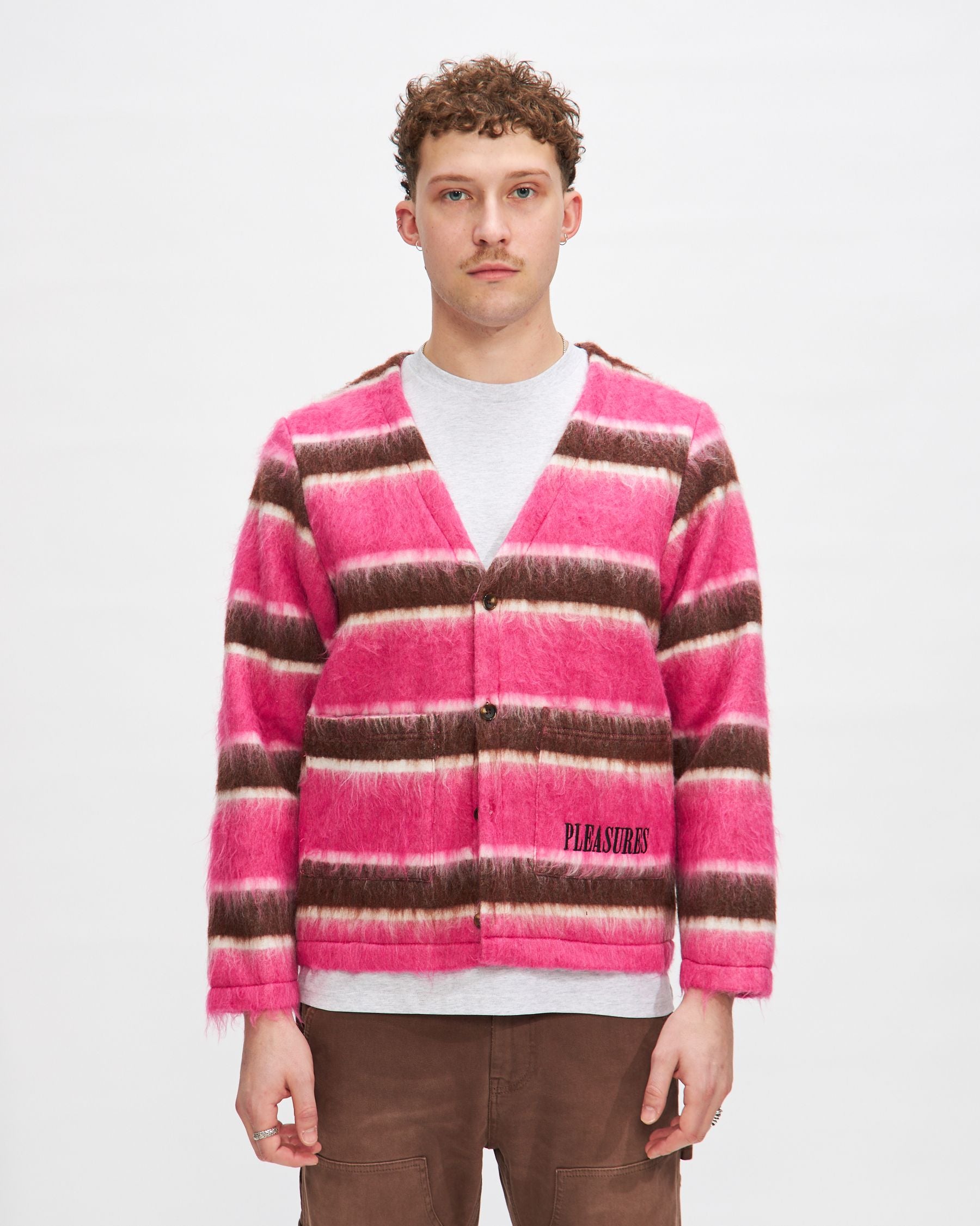 Stack Cardigan in Pink