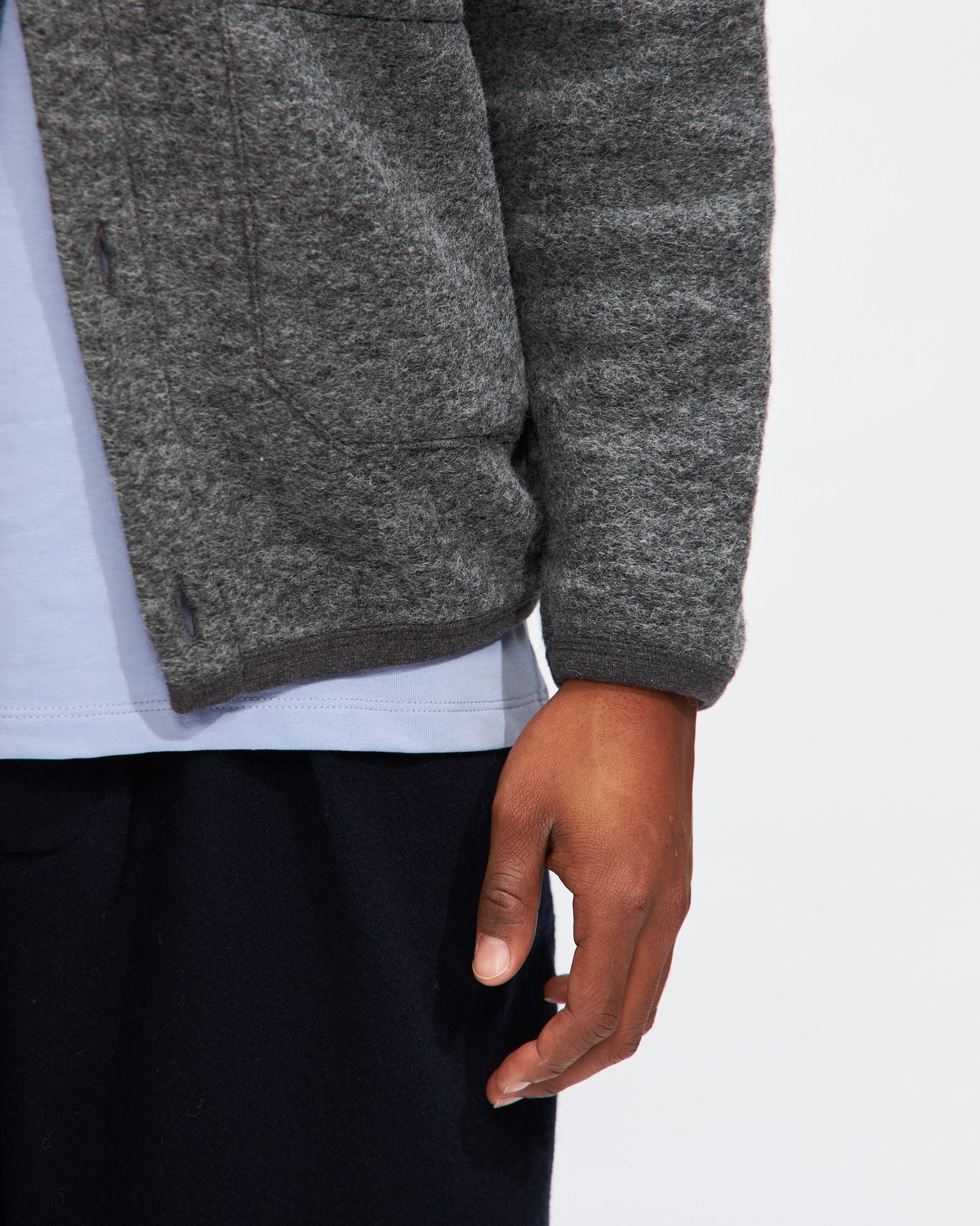 Cardigan in Grey Marl