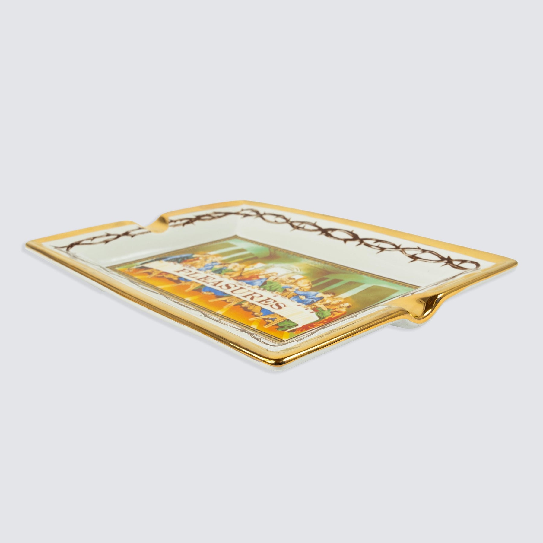 Supper Ceramic Tray in White