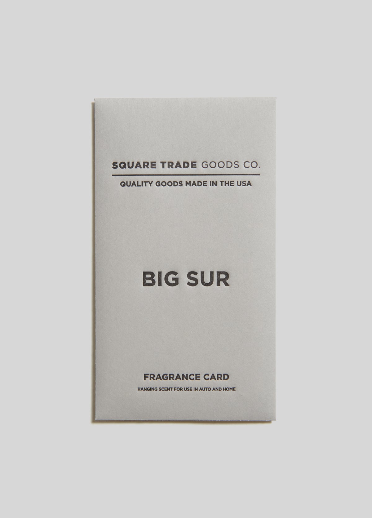 Big Sur Fragrance Card
