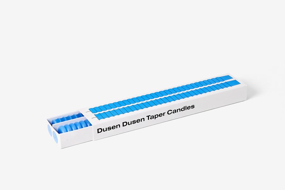 Dusen Dusen Taper Candle Set of 2 in Blue