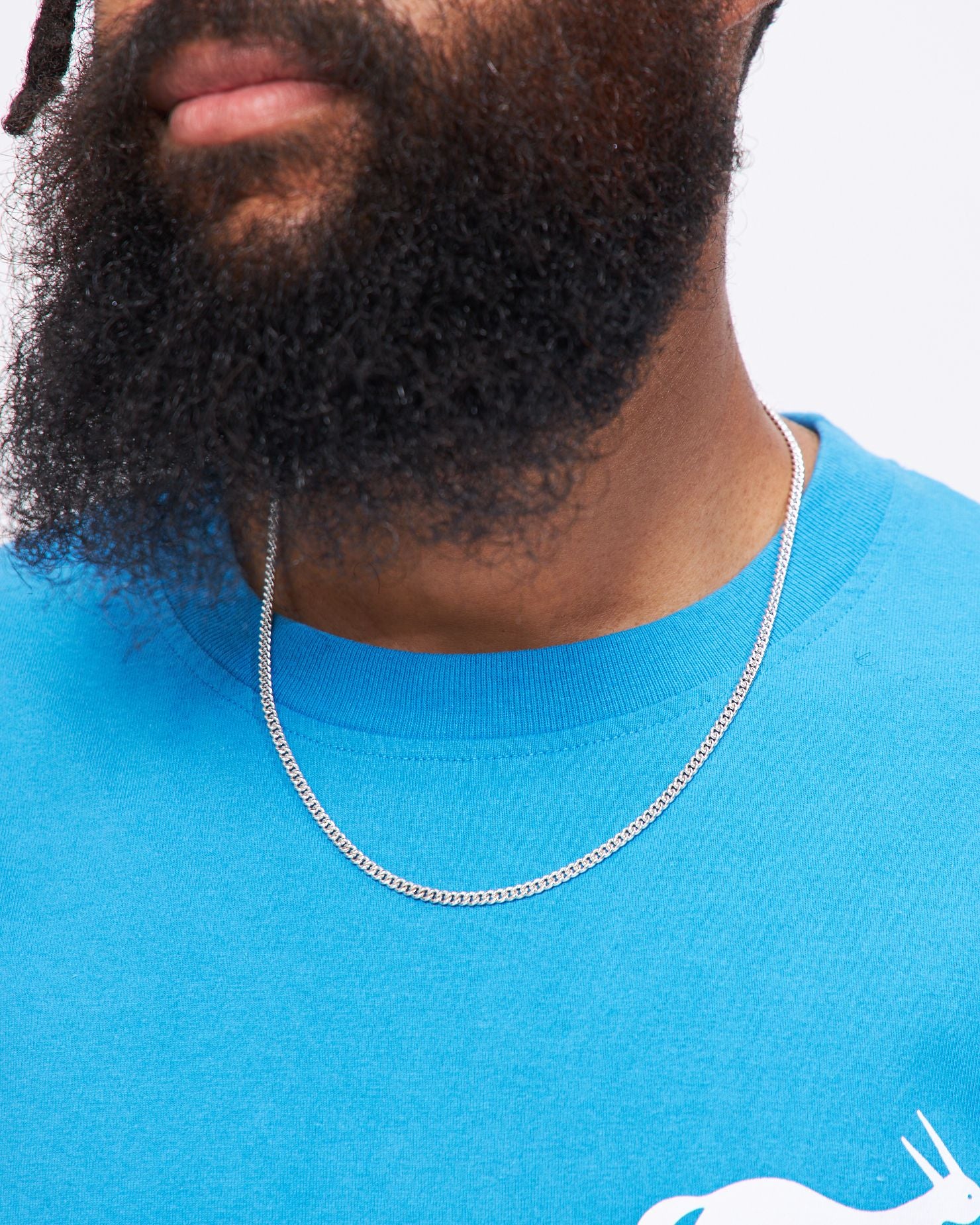 Maple 4MM Curb Chain in Silver 925 Homme Essentials