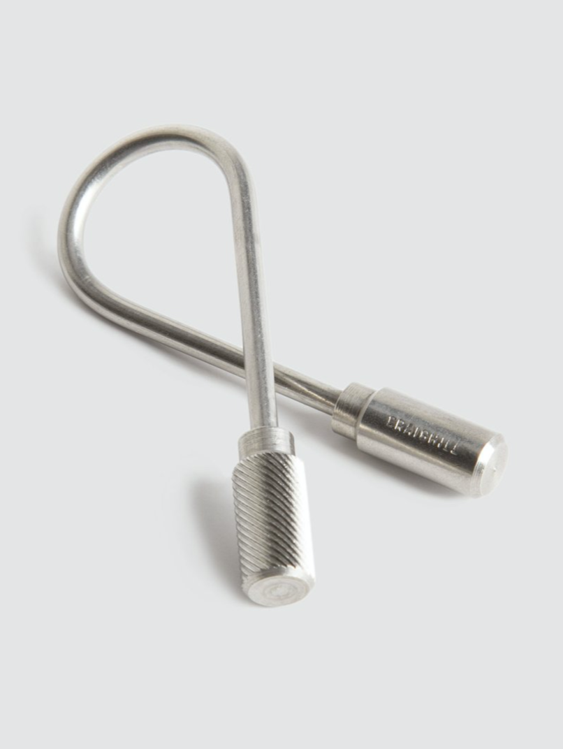 Closed Helix Keyring - Stainless Steel
