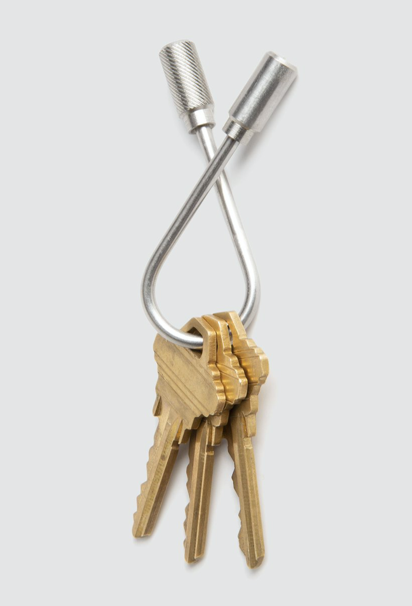 Closed Helix Keyring - Stainless Steel