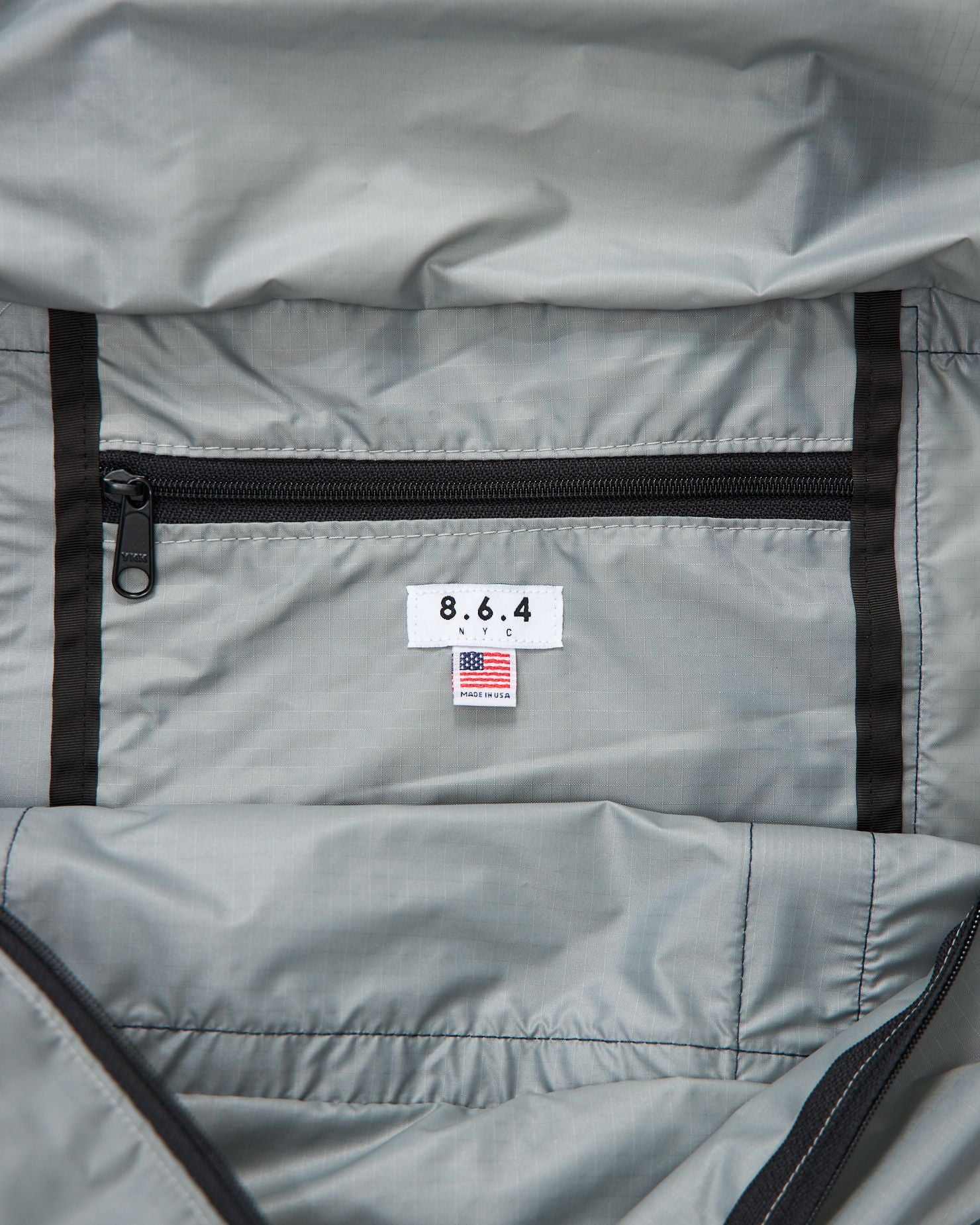 Nylon Weekender in Grey/Navy