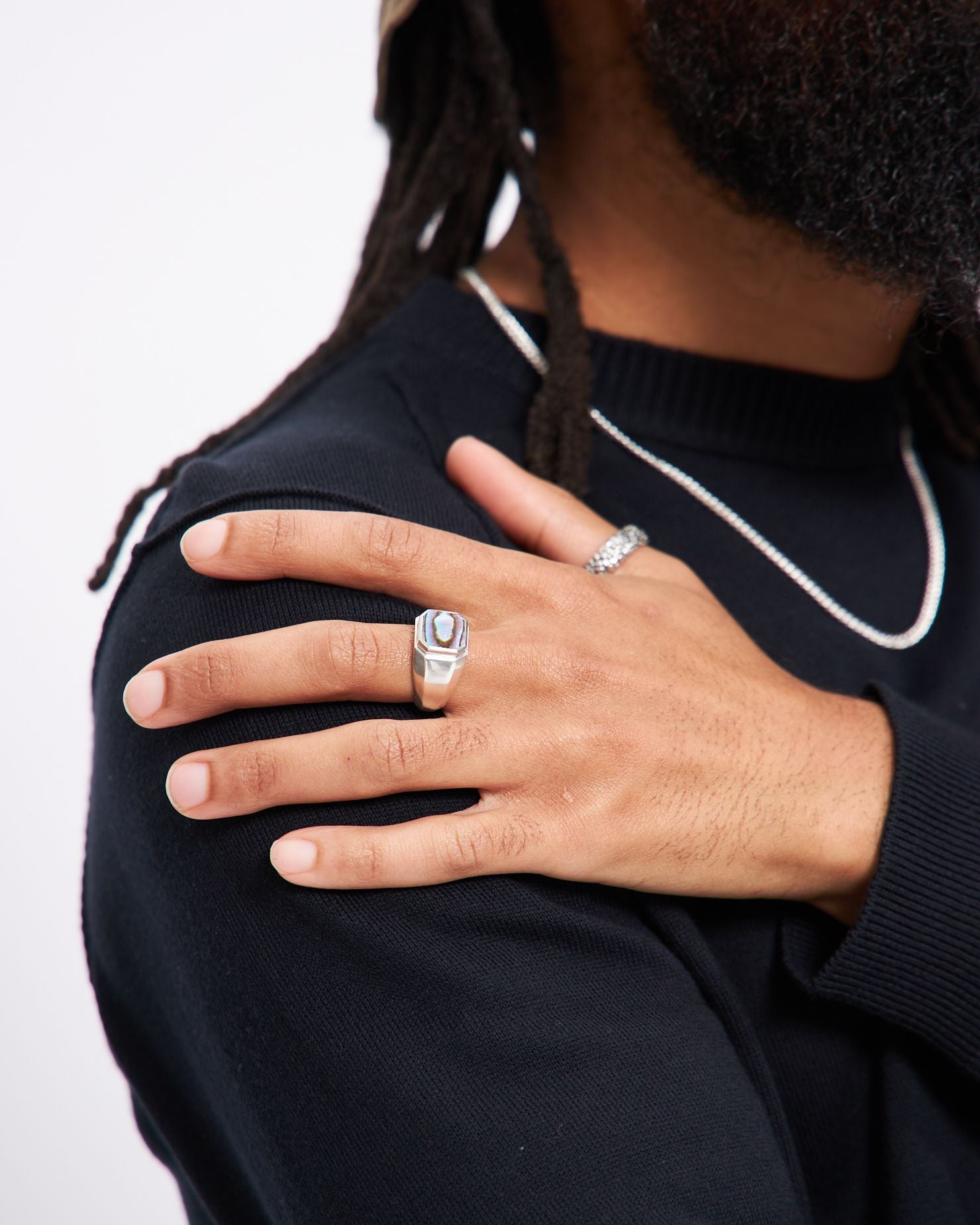 Floral Band in Silver 925