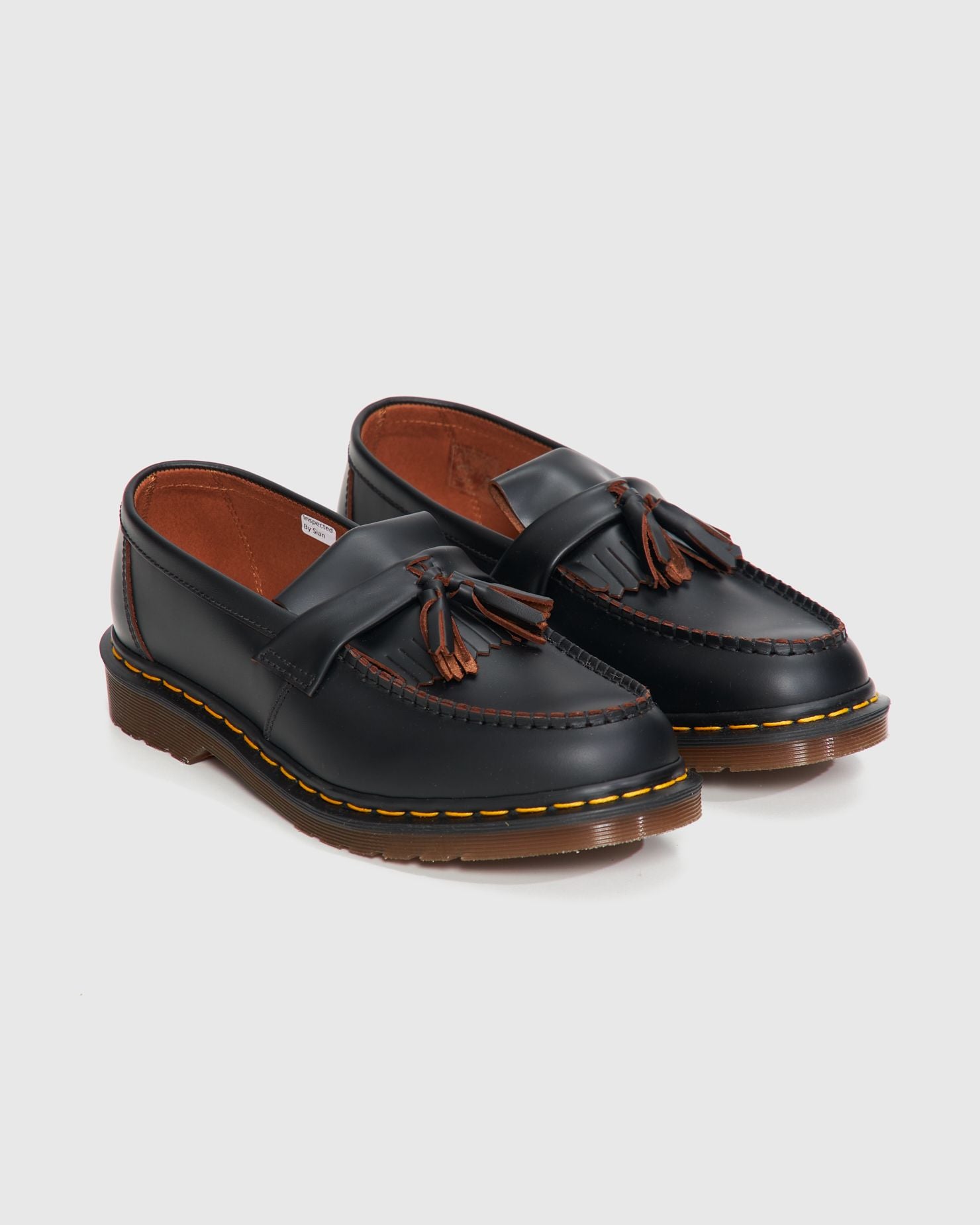 Adrian Tassel Loafer in Black Quilon
